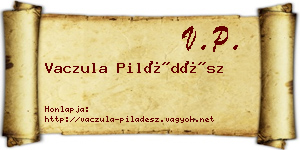 Vaczula Piládész névjegykártya